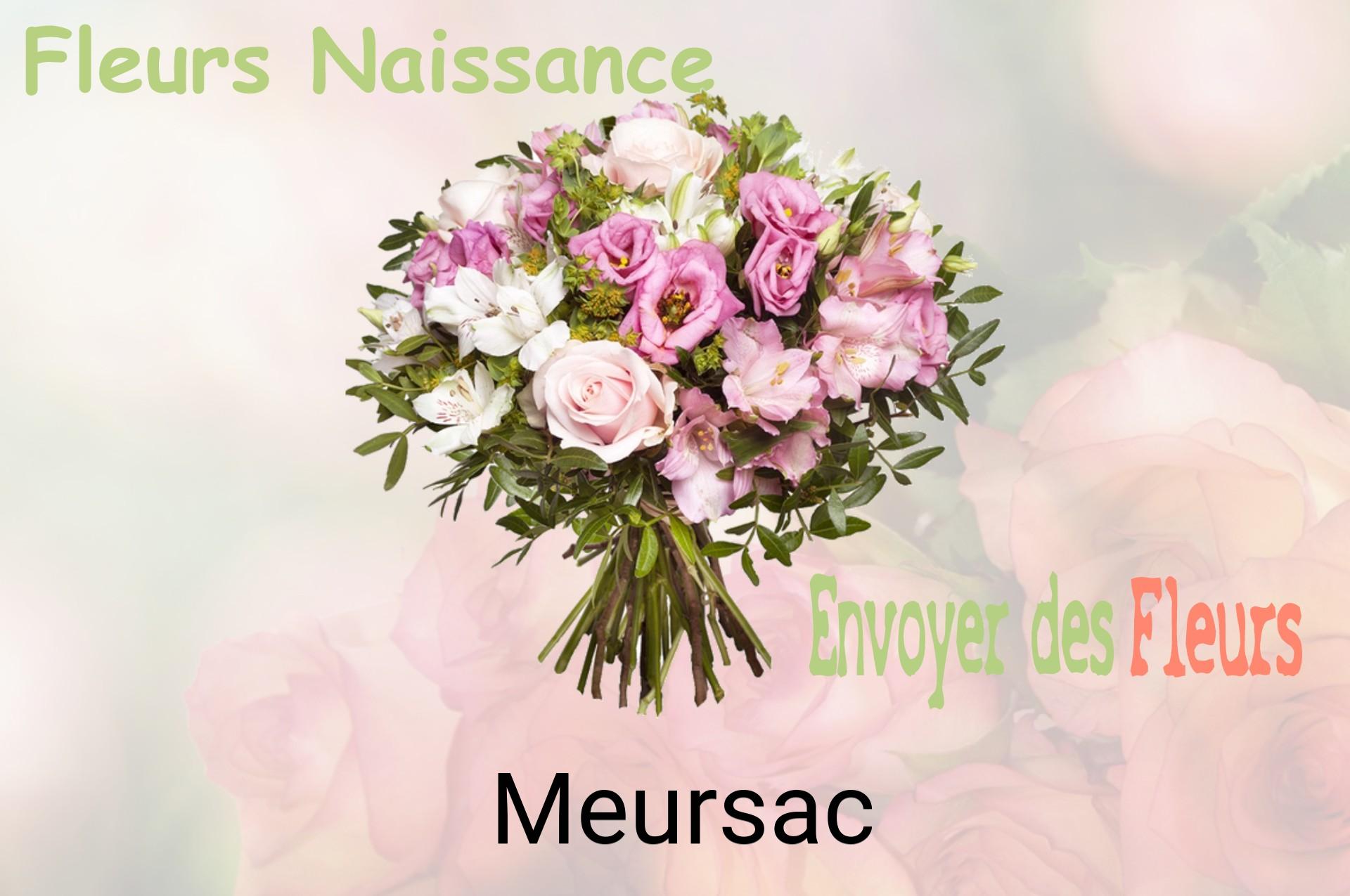 Bouquet de fleurs de naissance livré à Meursac