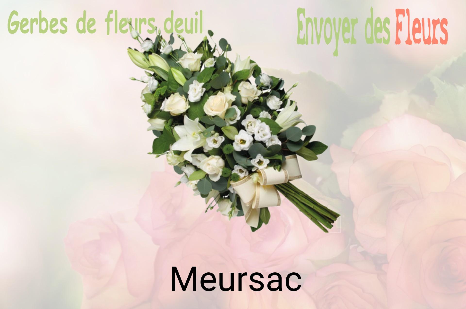 Gerbe de fleurs de deuil livrée à Meursac